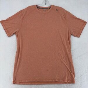 Tasc Performance Mens Large Orange Heathered Bamboo Cotton Blend TShirt RN129212
